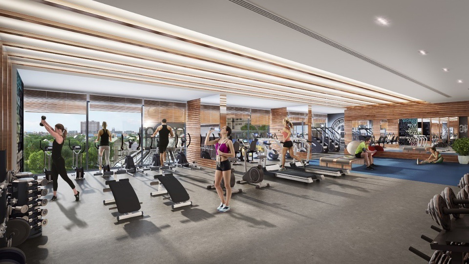 Cư dân Asahi Tower được miễn phí trọn đời phòng gym, yoga