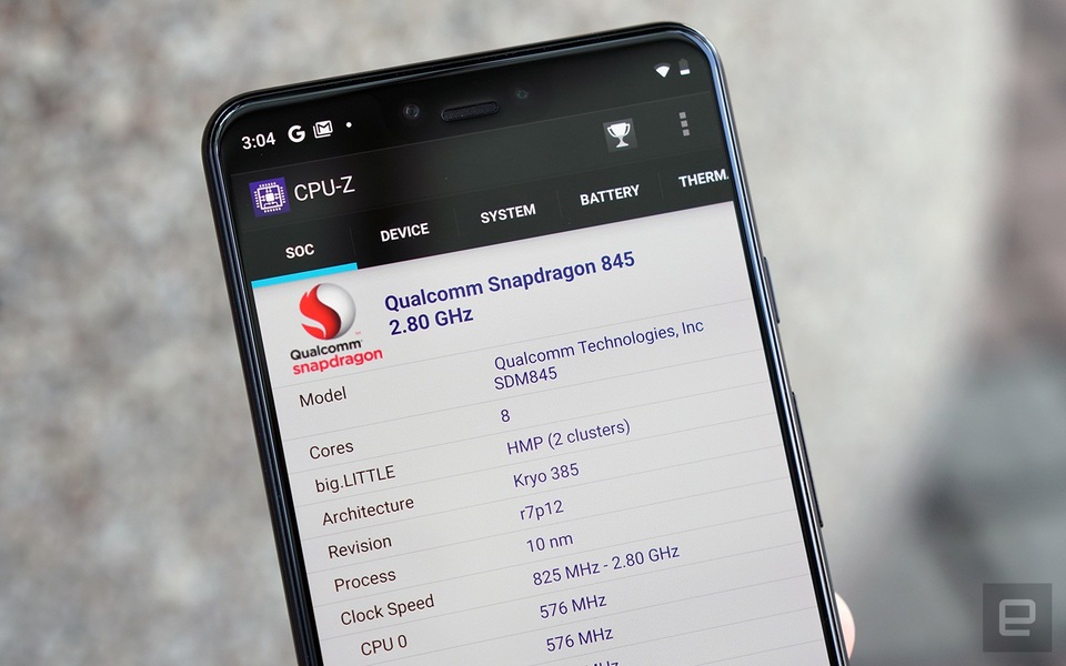 Chưa ra mắt, chiếc smartphone Google Pixel 3 XL đã được bán ra tại Hồng Kông - 5 Thông tin cấu hình sản phẩm được kiểm tra bằng ứng dụng