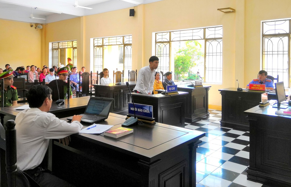 Bị cáo Bùi Thanh Khôi tại phiên tòa