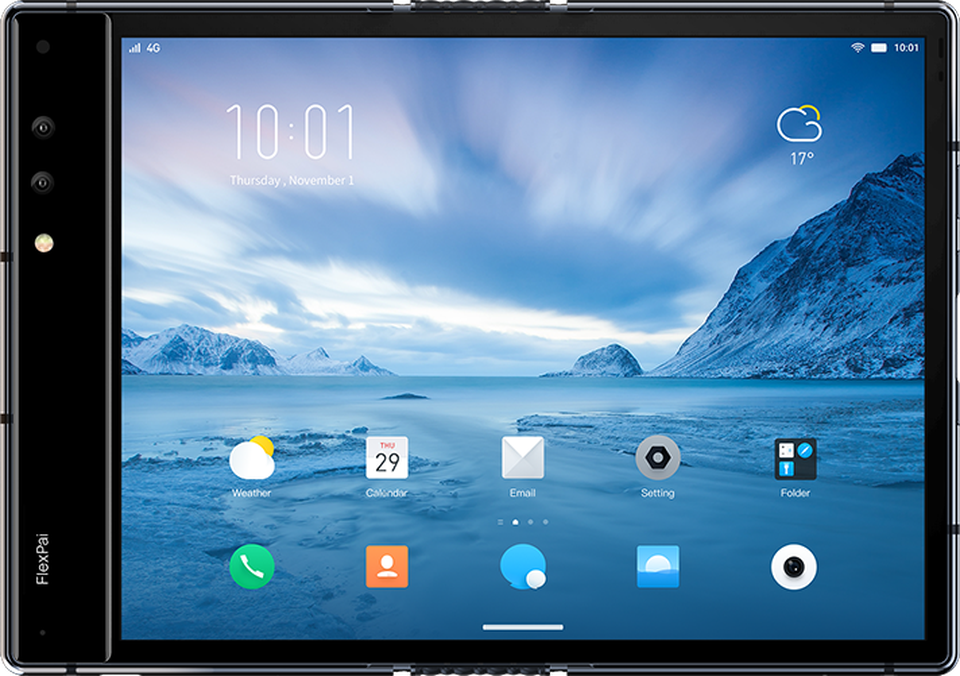 Hãng công nghệ vô danh bất ngờ trình làng smartphone gập được đầu tiên trên thế giới - 2 Mặt trước của FlexPai