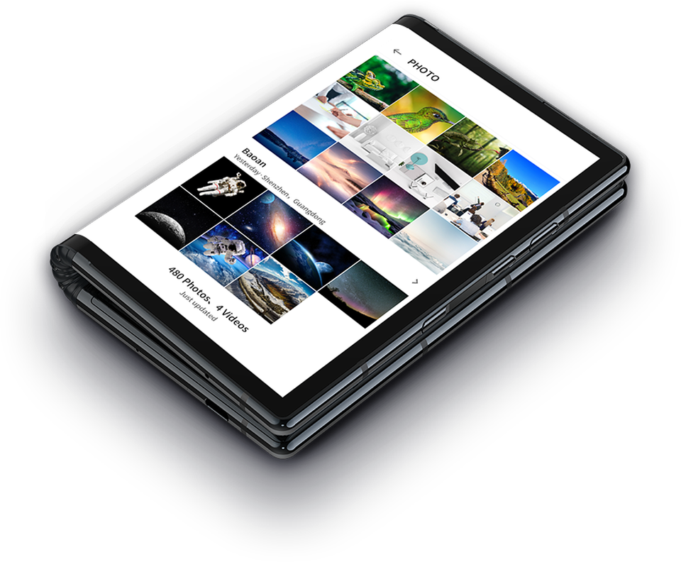 Hãng công nghệ vô danh bất ngờ trình làng smartphone gập được đầu tiên trên thế giới - 5 Khi gập lại FlexPai có 2 màn hình ở 2 bên, nhưng sản phẩm không thực sự bằng phẳng gây bất tiện khi sử dụng