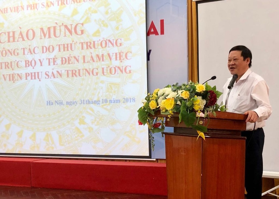 Bệnh viện Phụ sản Trung ương kiểm soát chặt, giảm tỉ lệ mổ đẻ - 1 Thứ trưởng Bộ Y tế Nguyễn Viết Tiến. Ảnh: H.Hải