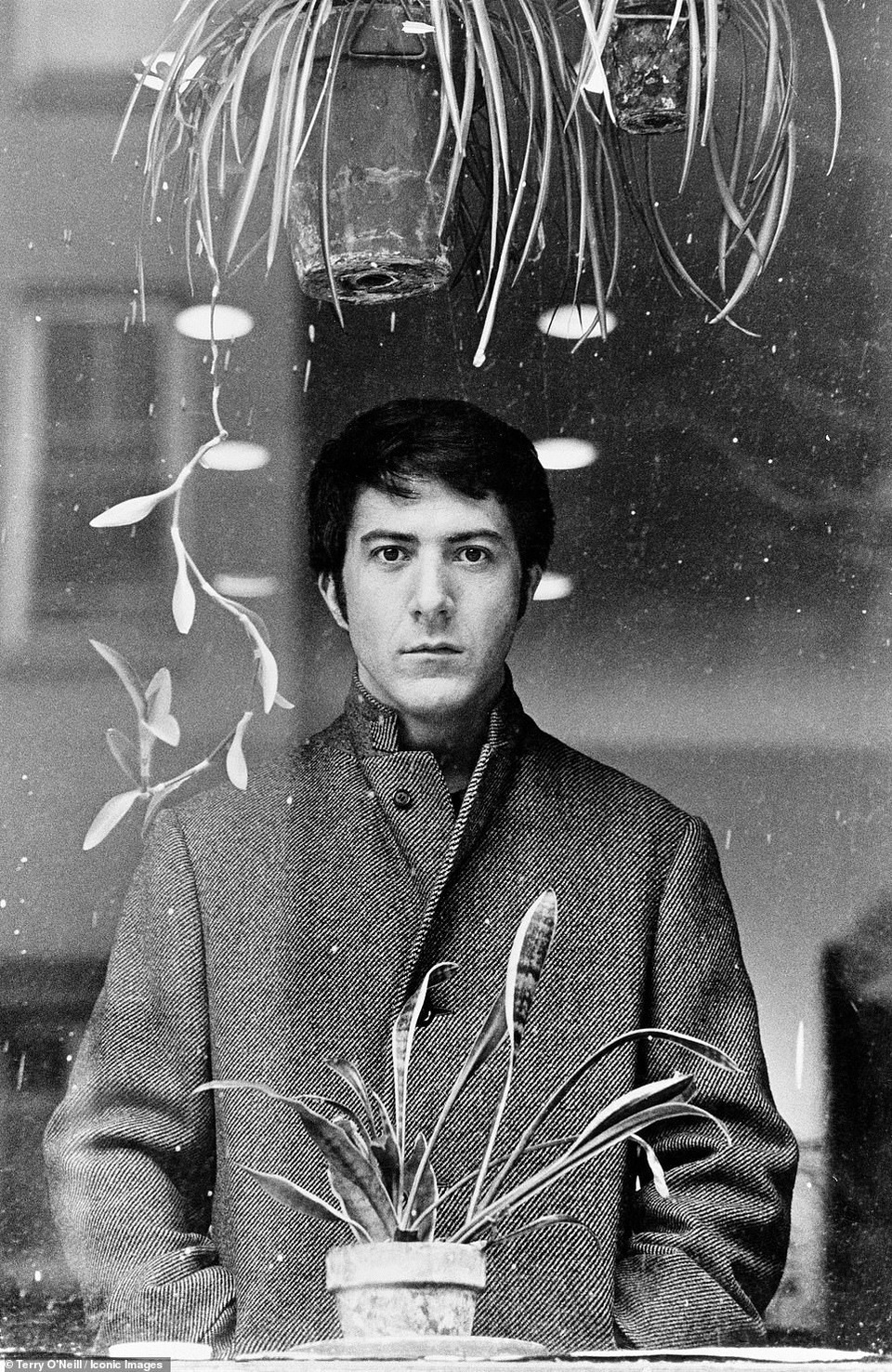 Khoảnh tự nhiên và “thần thái” của ngôi sao qua ống kính nhiếp ảnh - 10
Nam diễn viên Dustin Hoffman trên phim trường “John & Marry” hồi năm 1969.