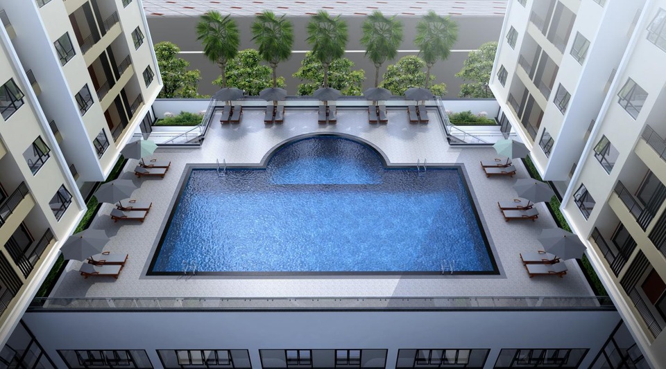 Thăng Long Capital: Dự án tầm trung vượt tiến độ - 4
Thăng Long Capital được trang bị những tiện ích khép kín và tiện nghi hơn bao gồm: 3 tầng hầm để xe, Bể bơi nhiệt đới, 5 tầng trung tâm thương mại, gym - spa và các khu vui chơi, trường mầm non,....