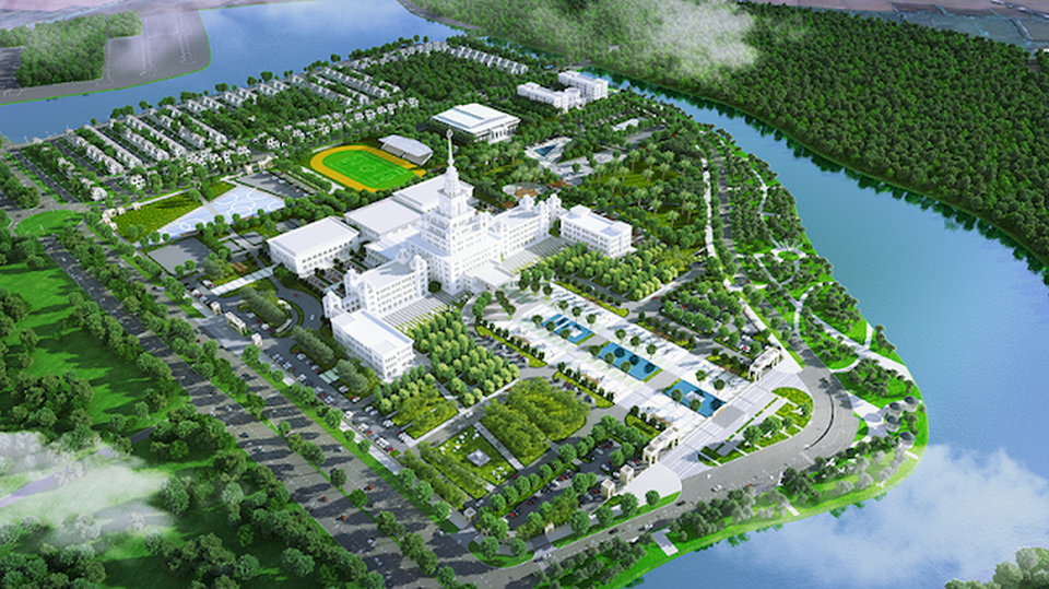 Trường Đại học VinUni xây dựng trên diện tích rộng 23 hecta - 2
Toàn cảnh trường ĐH VinUni