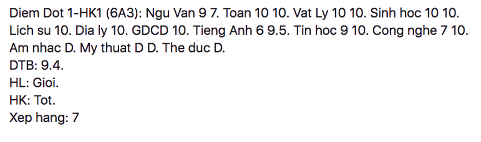 Khoe điểm con: Oai bố mẹ, hại cho con - 1 Khoe điểm con: Oai bố mẹ, hại cho con - 1