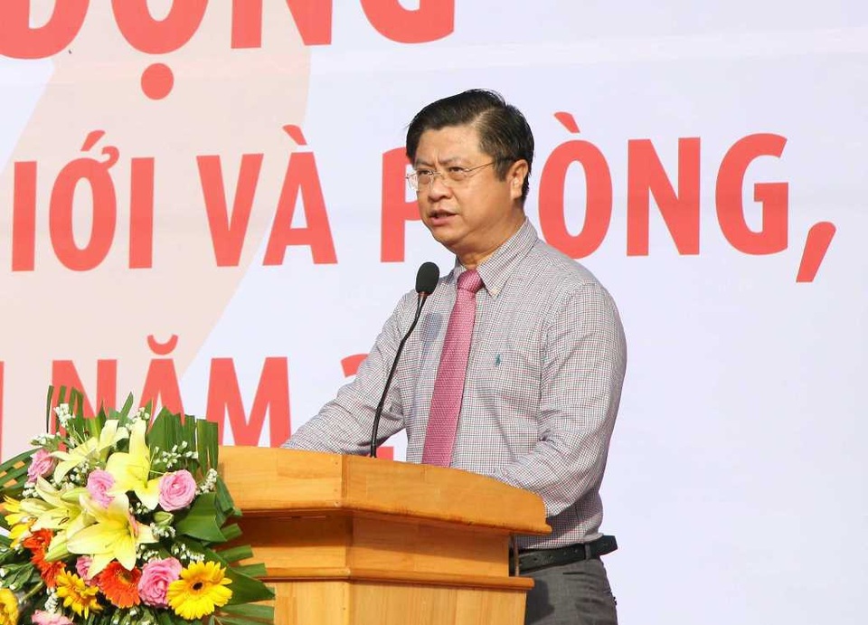 Ông Trương Quang Hoài Nam - Phó chủ tịch UBND TP Cần Thơ phát biểu tại buổi lễ