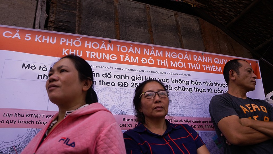 Trưởng ban Tiếp dân Trung ương: Mong bà con Thủ Thiêm tha thứ! - 7 Người dân Thủ Thiêm cho rằng có 5 khu phố nằm ngoài quy hoạch Khu đô thị mới Thủ Thiêm