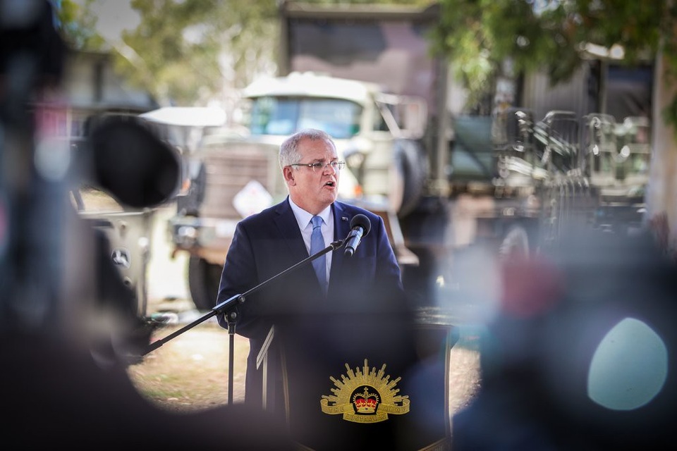 Thỏa thuận bí mật gây tranh cãi của bang Australia với Trung Quốc - 2
Thủ tướng Australia Scott Morrison. (Ảnh: EPA)
