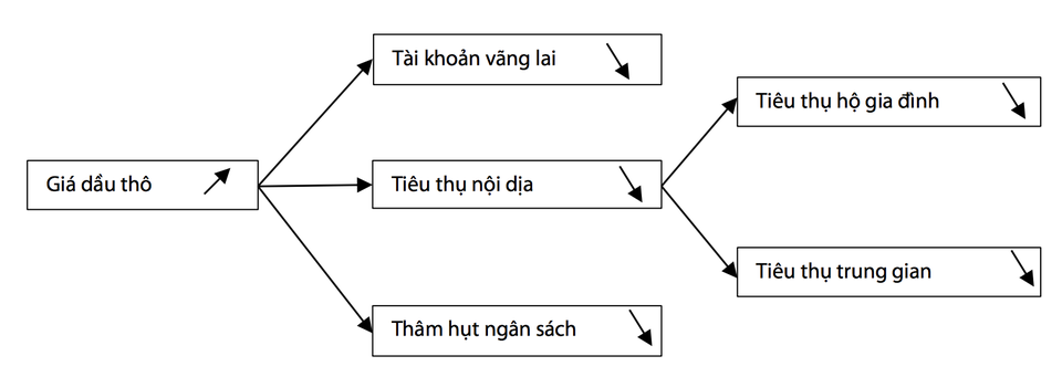 Mối đe dọa với nền kinh tế từ giá dầu và nợ công - 3 Tác động của giá dầu thô đối với nền kinh tế (nguồn: VDSC)