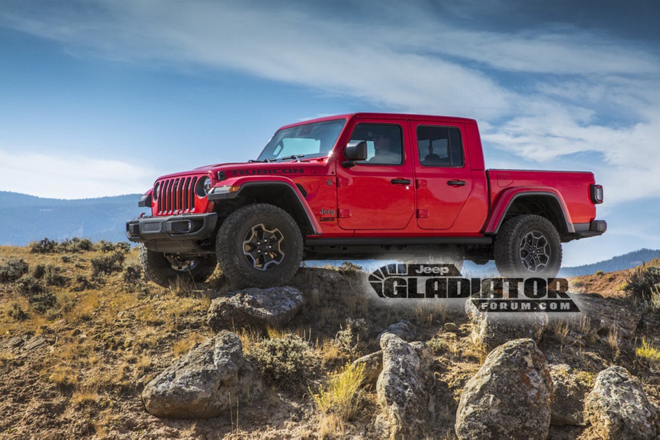 
Gladiator là phiên bản bán tải của mẫu Jeep Wrangler
