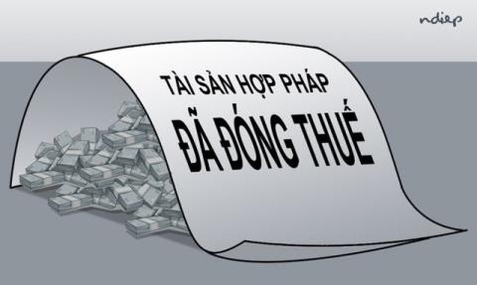 Xử lý tài sản bất minh: Kiện ra toà hay đánh thuế? - 1 
(Tranh minh hoạ: Ngọc Diệp)