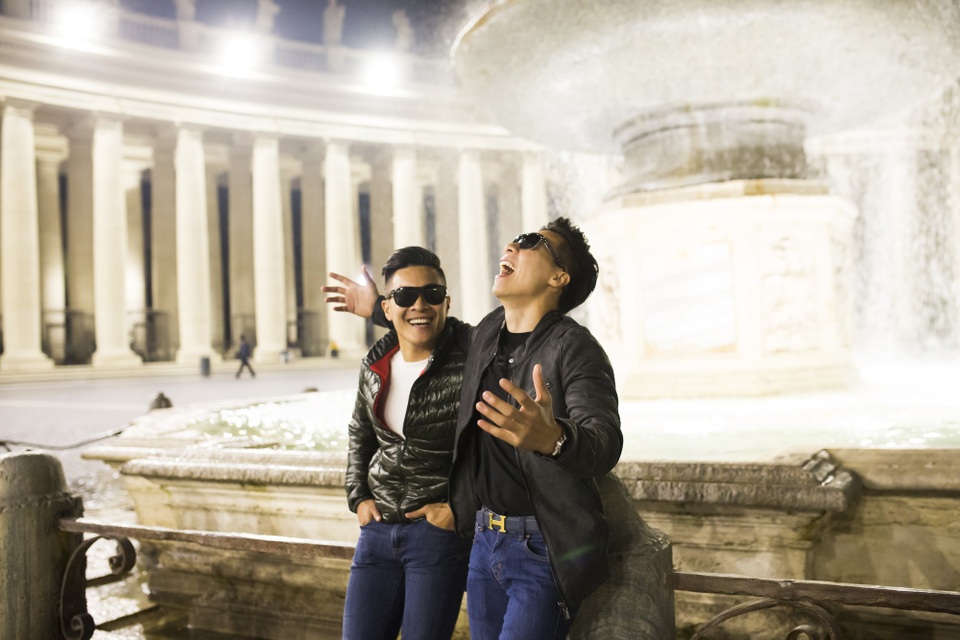 Quốc Cơ – Quốc Nghiệp thăm thú thành Rome trước khi lập kỷ lục thế giới - 12 Chuyến đi trải dài từ sáng cho đến khi màn đêm buông xuống.