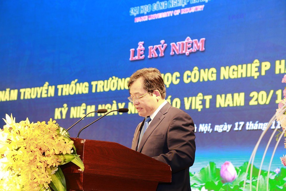 Trường Đại học Công nghiệp Hà Nội kỷ niệm 120 năm truyền thống - 3 PGS.TS Trần Quý Đức nói về định hướng của trường ĐH Công nghiệp Hà Nội trong giai đoạn tới.