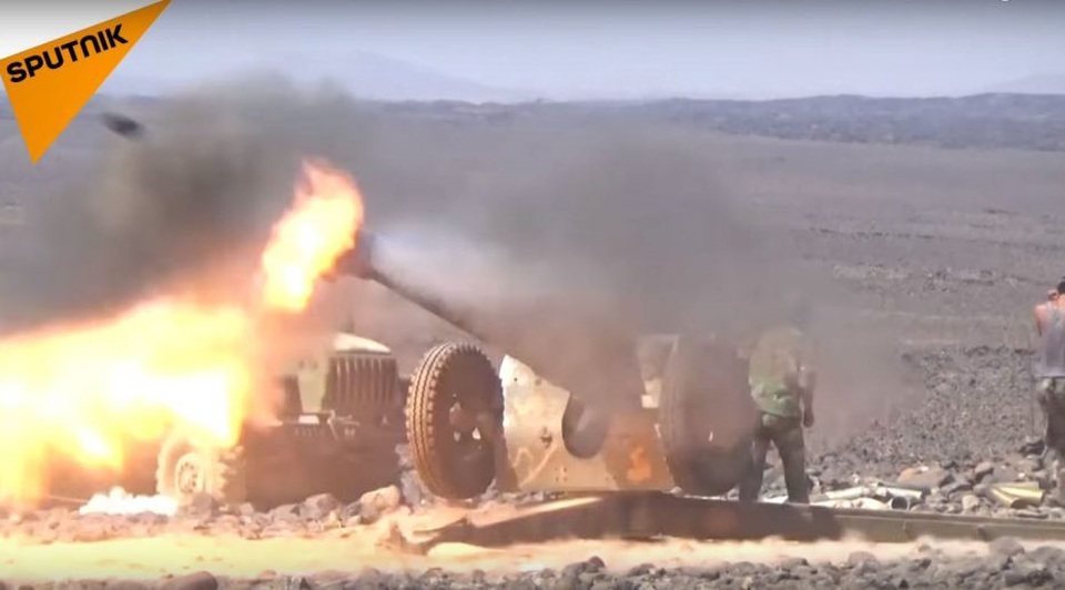 Syria dội tên lửa trả đũa khủng bố ở “chảo lửa” Idlib - 1 Một vụ tấn công của quân đội Syria (Ảnh minh họa: Sputnik)