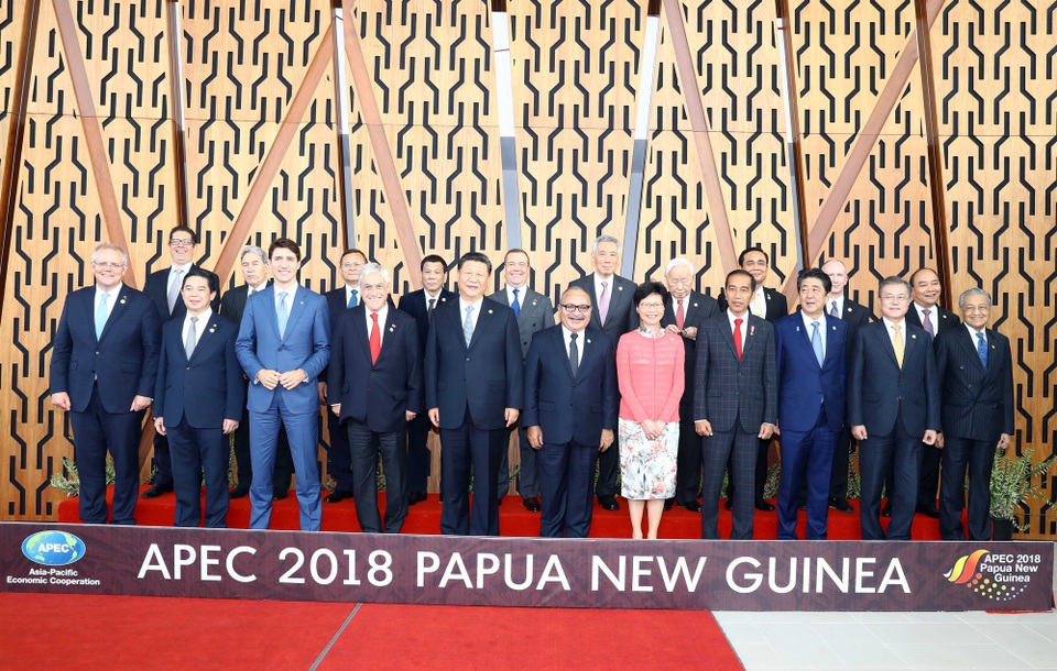 Thủ tướng hoàn thành chương trình dự hội nghị cấp cao APEC - 1
Lễ đón các nhà lãnh đạo APEC dự hội nghị cấp cao lần thứ 26