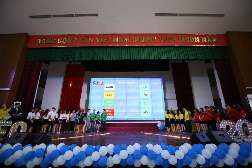 Sinh viên Tài chính mượn chất liệu cổ tích thi tài “Giám đốc Tài chính tương lai” - 4
Điểm số những vòng thi cuối khiến cuộc thi thêm phần căng thẳng.
