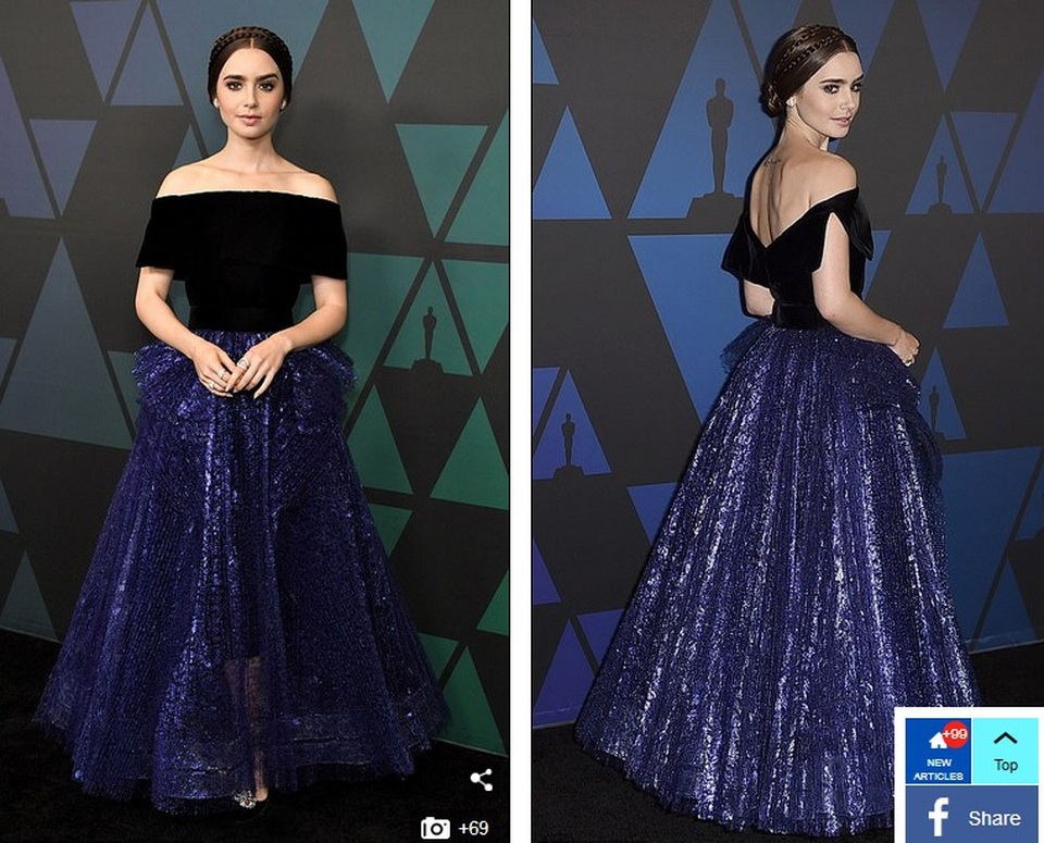 Dàn sao đình đám khoe dáng gợi cảm - 15
Lily Collins