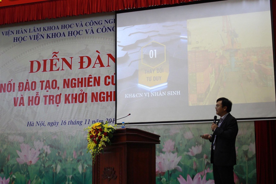 Ba “lỗ hổng” trong thương mại hoá kết quả nghiên cứu - 1
Ông Phan Văn Hiệu thẳng thắn chia sẻ tại diễn đàn Kết nối đào tạo, nghiên cứu khoa học và hỗ trợ khởi nghiệp.