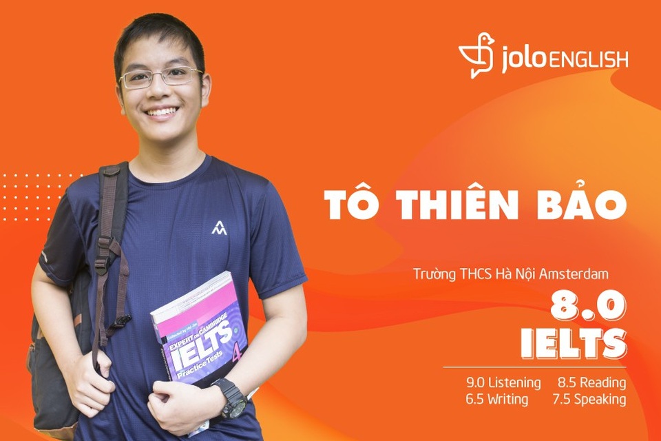 Bất ngờ với cậu bé lớp 8 đạt 8.0 IELTS ngay lần thi đầu tiên - 1 Bất ngờ với cậu bé lớp 8 đạt 8.0 IELTS ngay lần thi đầu tiên - 1