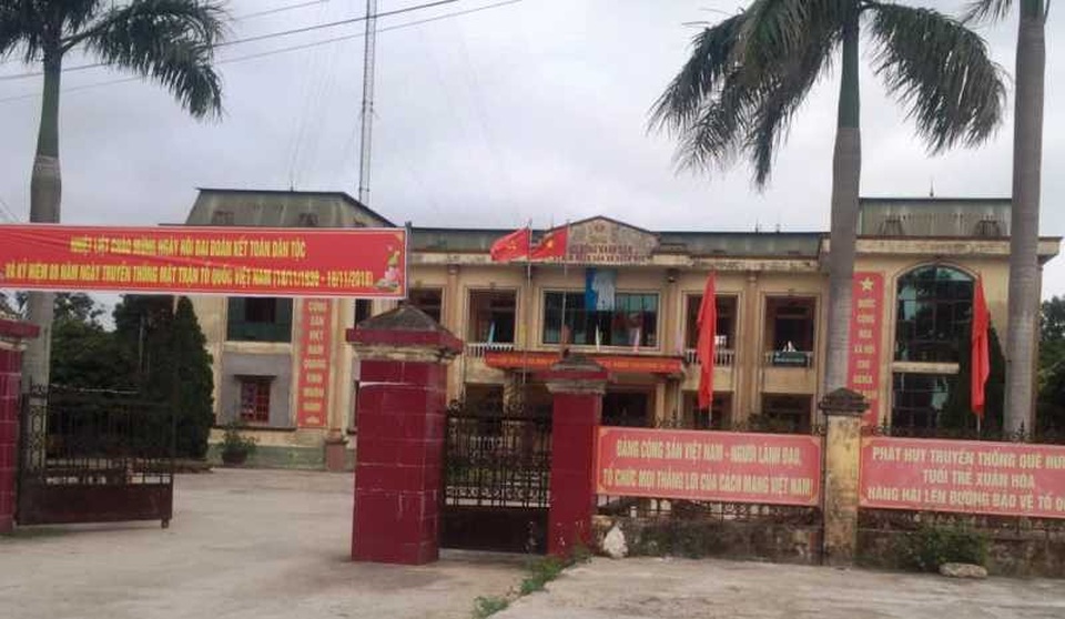 Hai “quan xã” bị bắt vì lập khống chứng từ - 1 UBND xã Xuân Hòa, huyện Vũ Thư, tỉnh Thái Bình