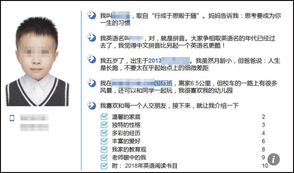 Bật cười với những bộ hồ sơ xin học, xin việc gây sốt mạng xã hội - 1
Phụ huynh phương Đông khen “nức nở” con học mẫu giáo
