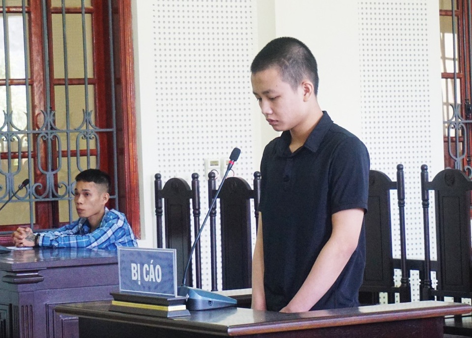 Bị cáo Nguyễn Hải Mạnh Cường tại phiên tòa