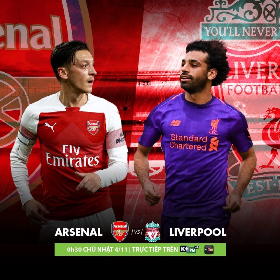 Cuộc quyết đấu giữa Pháo thủ và Lữ đoàn đỏ sẽ được phát sóng độc quyền vào lúc 0h30 ngày 4/11 trên kênh K+PM