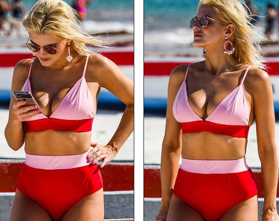 
Ashley James từng bị nhiều bạn bè trêu đùa vì ngực quá lớn khi còn đi học
