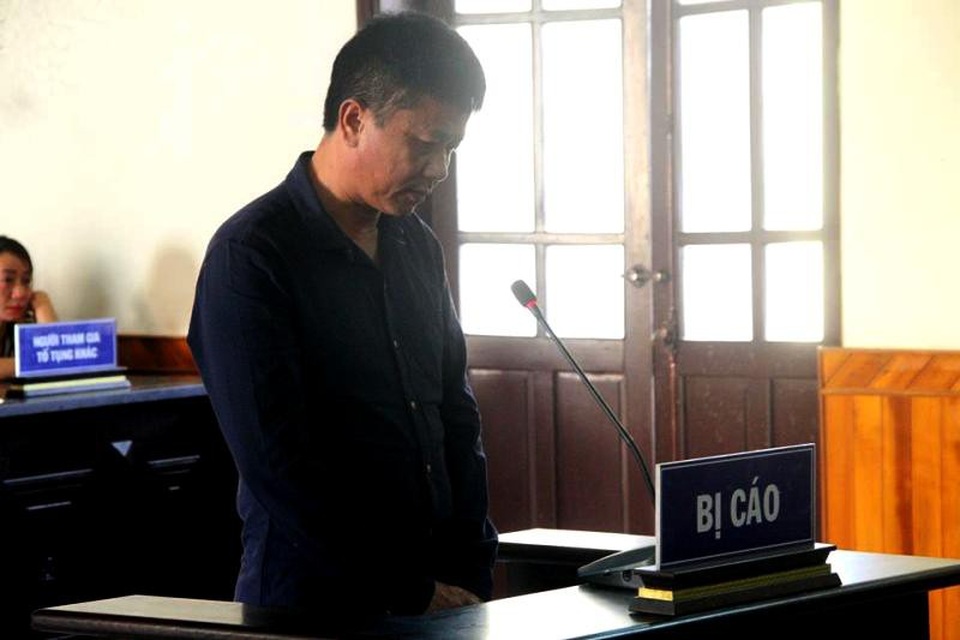 Bị cáo Trần Phúc Đức tại phiên xét xử