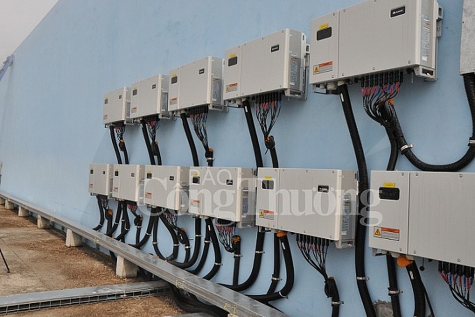 
Lãnh đạo EVN SPC thăm và làm việc tại dự án điện mặt trời áp tái tại Hậu Giang.
