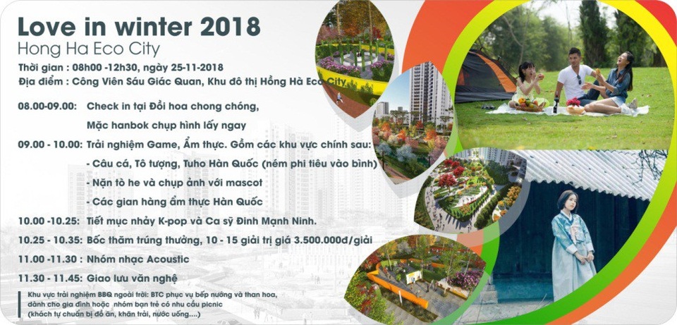 Hồng Hà Eco City gắn kết cư dân bằng ngày hội gia đình – Love in winter đậm chất Hàn - 1 Hình ảnh thư mời Love in winter.