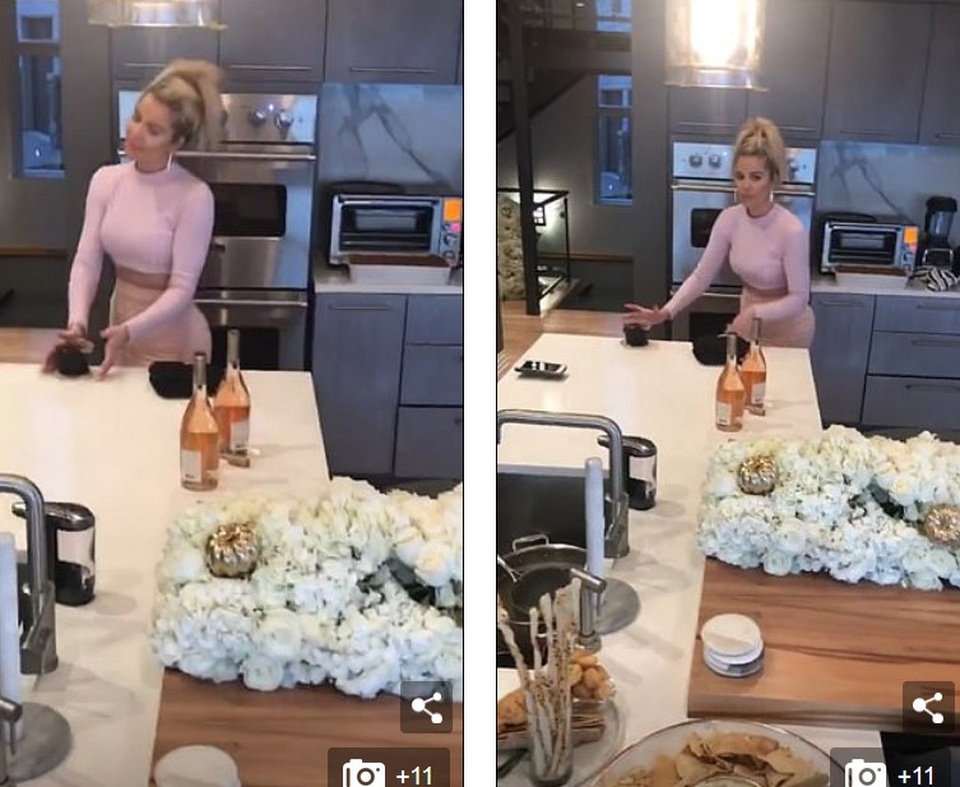 
Khloe Kardashian thon thả rất nhanh sau khi sinh con
