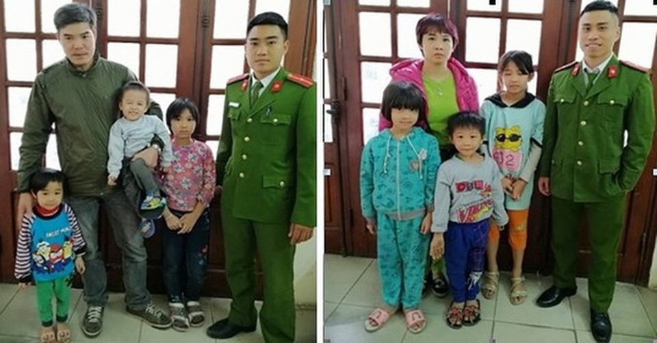 Thở phào 6 bé độ tuổi từ 3 đến 11 lạc nhà được các chú Công an giúp đỡ - 1 Phút đoàn tụ với người thân của 6 đứa trẻ tại trụ sở CAP Lê Đại Hành