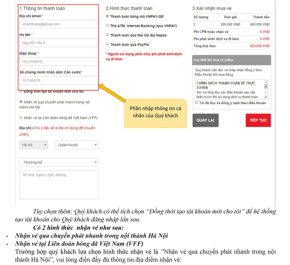 Cách mua vé online xem trận bán kết giữa Việt Nam và Philippines tại Mỹ Đình - 5 Cách mua vé online xem trận bán kết giữa Việt Nam và Philippines tại Mỹ Đình - 5