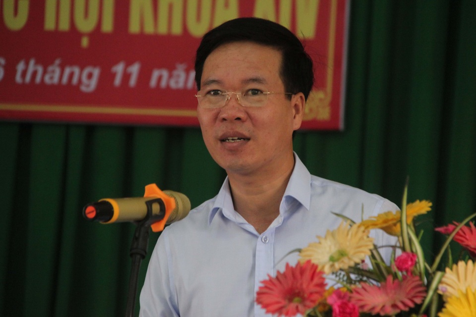 Trưởng ban Tuyên giáo TƯ: Chống tham nhũng không có chuyện nặng ở dưới, nhẹ ở trên! - 1 Ủy viên Bộ Chính trị, Trưởng ban Tuyên giáo Trung ương Võ Văn Thưởng phát biểu tại buổi tiếp xúc