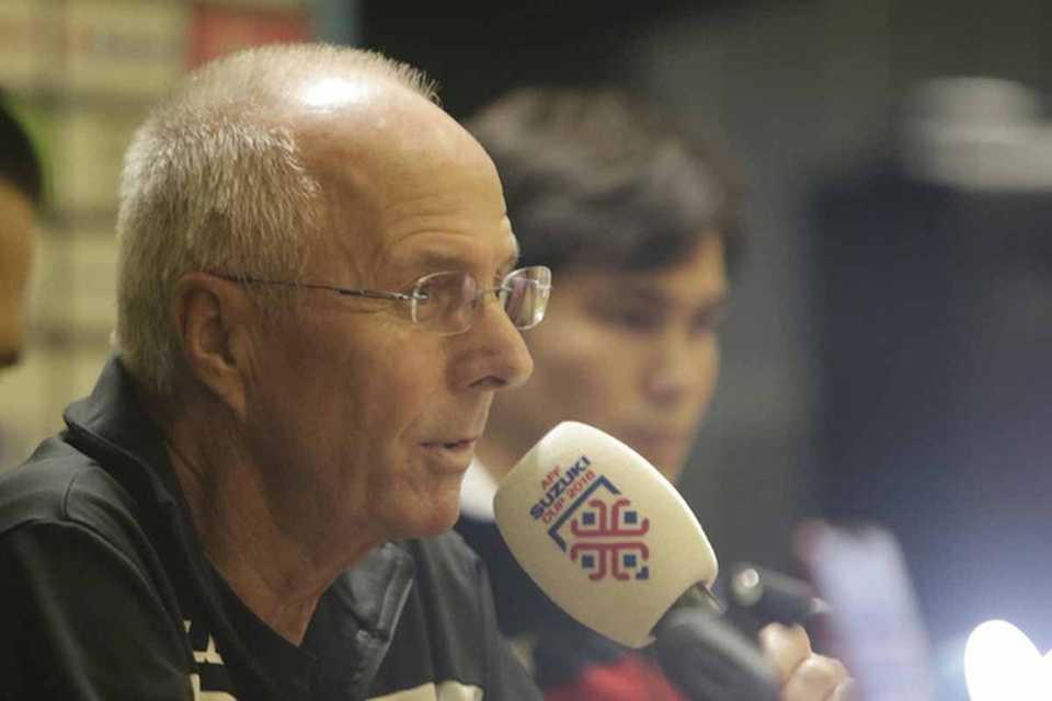 HLV Eriksson tự tin sẽ hạ gục đội tuyển Việt Nam ở bán kết AFF Cup 2018 - 1
HLV Eriksson tự tin trước cuộc đối đầu với đội tuyển Việt Nam