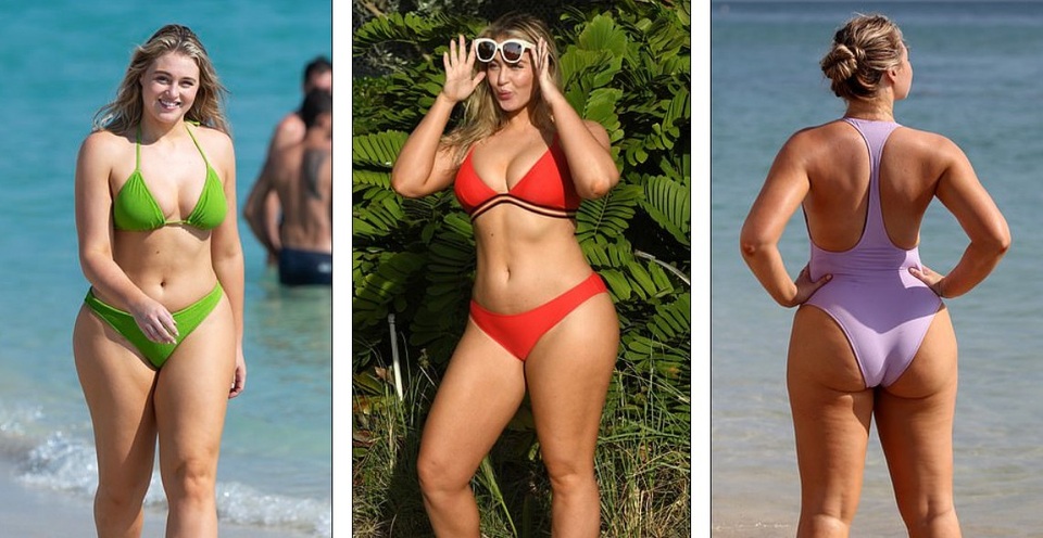 
Iskra Lawrence khoe dáng gợi cảm trên bãi biển Miami ngày 26/11 vừa qua
