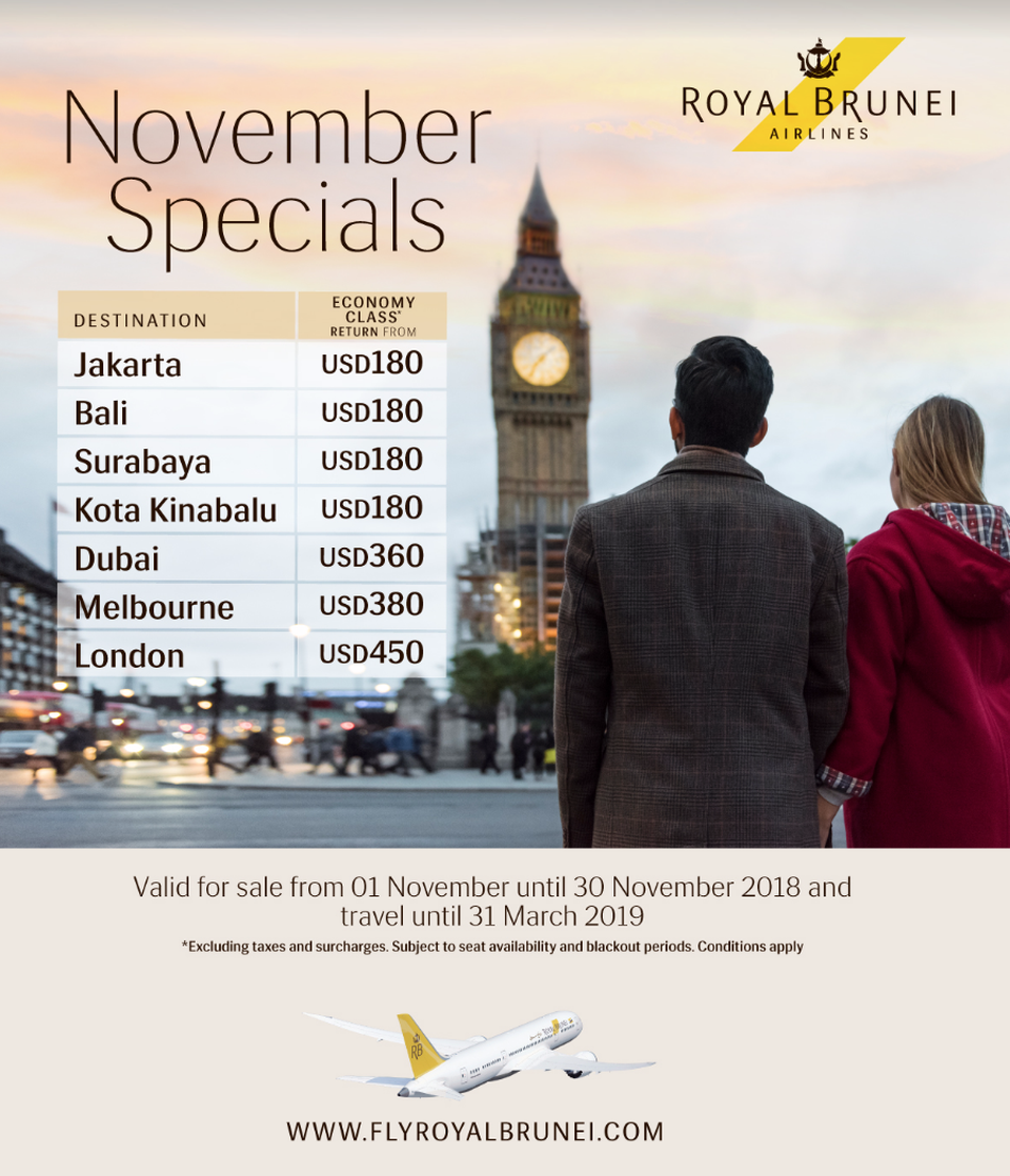 Gía vé ưu đãi dành cho du học sinh đi London của Royal Brunei Airlines - 4