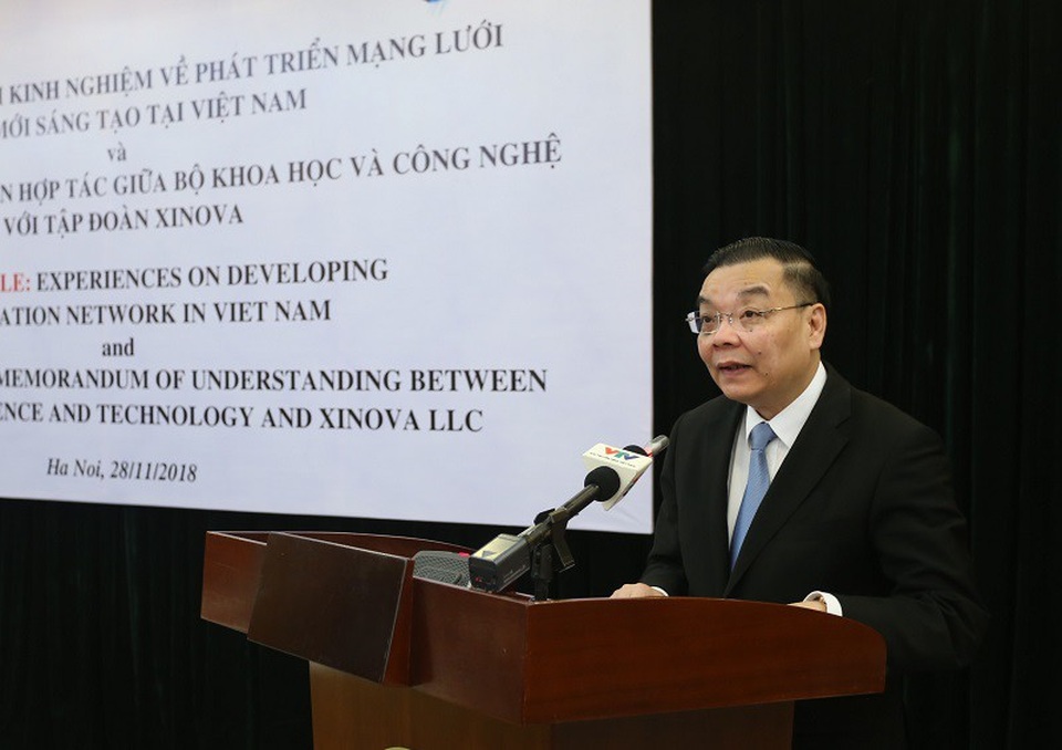 Việt Nam sẽ tham gia mạng lưới hơn 12.000 nhà khoa học, nhà phát minh toàn cầu - 1
Bộ trưởng Bộ Khoa học và Công nghệ Chu Ngọc Anh phát biểu tại sự kiện.