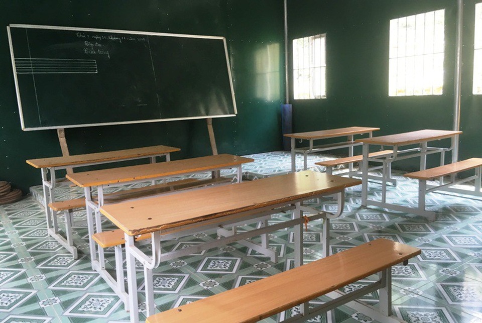 Khánh thành công trình phòng học Dân trí thứ 23 tại Thanh Hóa - 14 Từ nay, các em học sinh bản Kịt được học tập trong những phòng học khang trang, kiên cố.