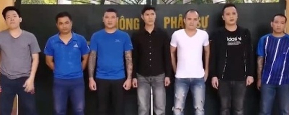 Các đối tượng bị bắt.