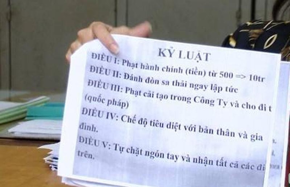 “Tập đoàn Nam Long” phạt nhân viên như thời trung cổ - 3 Hình thức kỷ luật như thời trung cổ của tổ chức tín dụng đen.