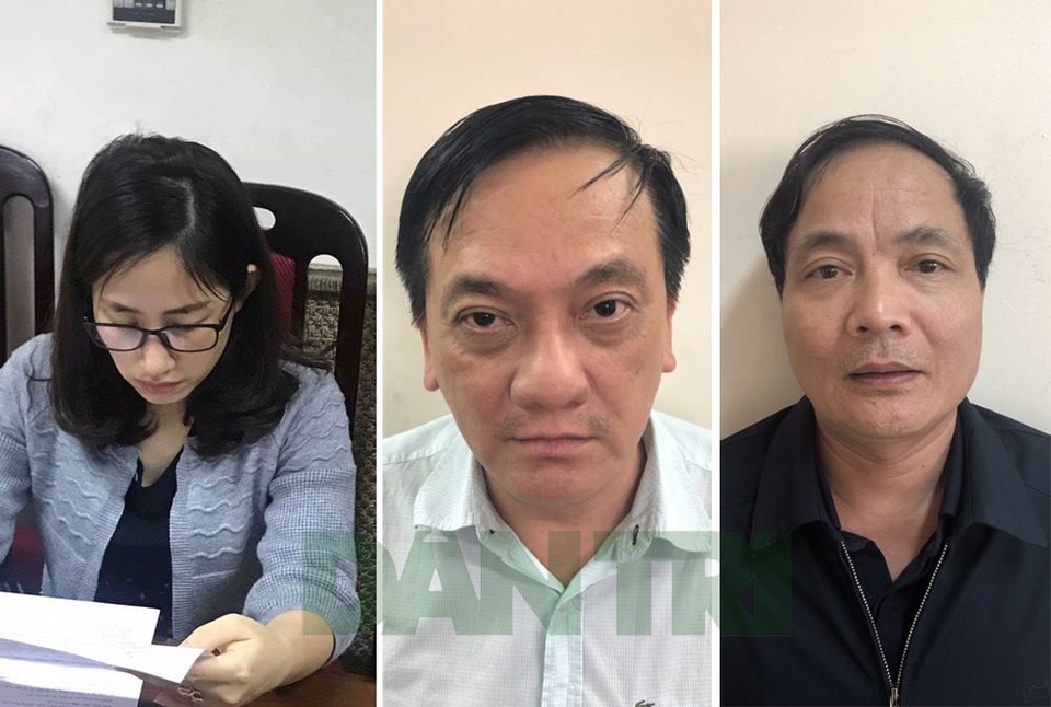 Bắt ông Trần Bắc Hà, nguyên Chủ tịch Ngân hàng BIDV - 2
Các bị cáo Lê Thị Vân Anh, Trần Lục Lang, Kiều Đình Hòa