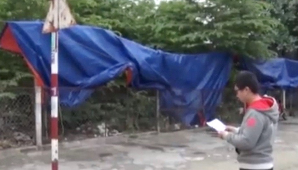 
Trụ sở của Công ty Hùng Việt tại TP Huế thực tế chỉ là một bãi đất trống.
