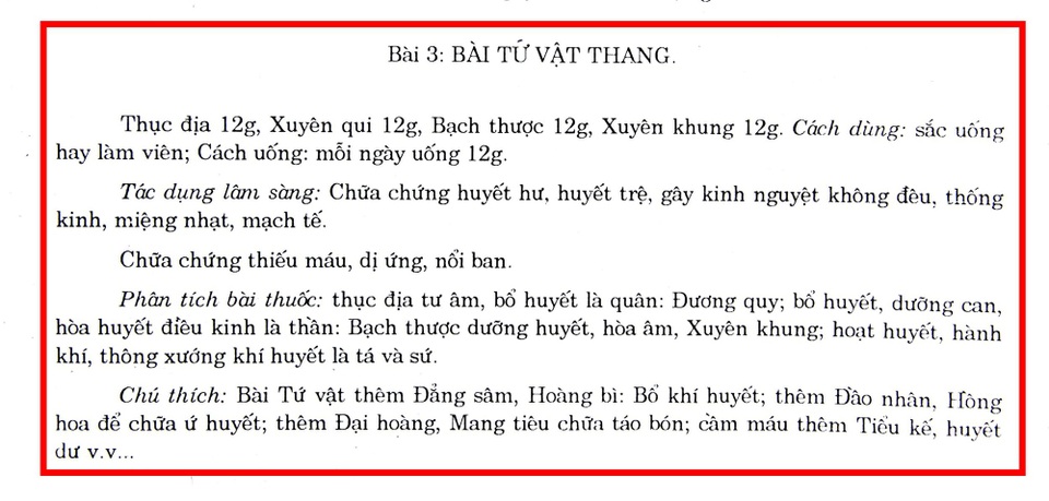 Trích nội dung trang 329, Sách Y học Cổ truyền, Trường ĐH Y Hà Nội – NXB Y học