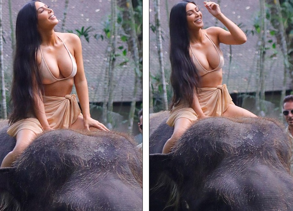 Chị em Kardashian cưỡi voi, khám phá Bali - 4
Kim từng chụp hình với voi trong một chuyến du lịch cách đây 3 năm nhưng khi đó, cô thực sự rất sợ hãi. Tuy nhiên, trong lần này, cô trở nên bản lĩnh và mạnh mẽ hơn.