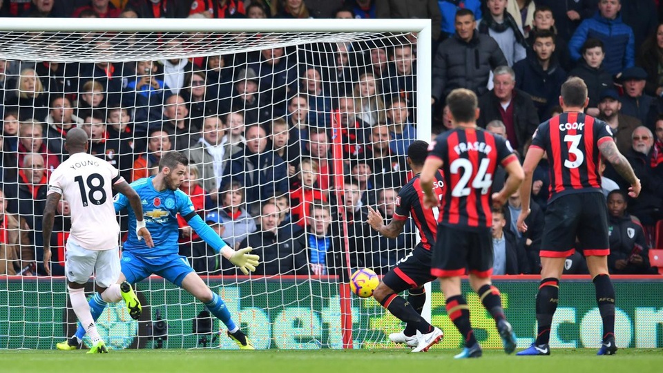 Nhìn lại chiến thắng thót tim của Man Utd trước Bournemouth - 6 
Man Utd bị thủng lưới ngay ở phút 11