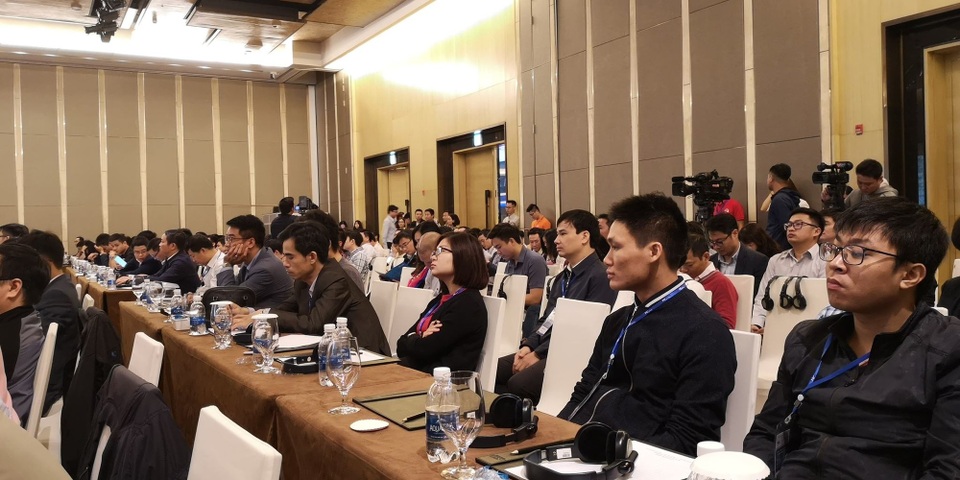 Đại biểu tham dự Hội thảo Ngày An toàn thông tin Việt Nam 2018.