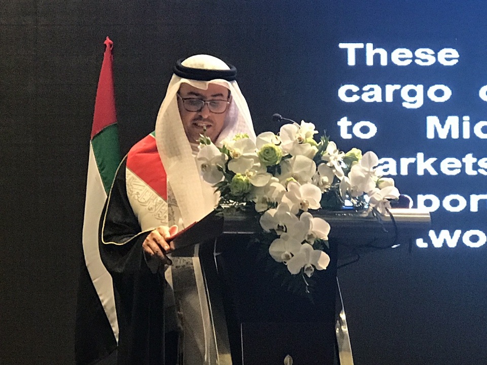 UAE là cửa ngõ chính để Việt Nam thâm nhập vào thị trường Trung Đông, châu Phi - 1
Đại sứ Obaid Saeed Obaid Bintaresh Al Dhaheri phát biểu tại lễ mừng quốc khách UAE